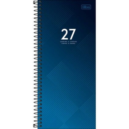 AGENDA ANUAL 2027 COMERCIAL IDEALE ESPIRAL 119X275MM 416PG. TILIBRA