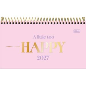 AGENDA ANUAL 2027 HAPPY ESPIRAL SEMANAL 167x89mm TILIBRA