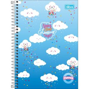 CADERNO ESPIRAL CAPA DURA 1/4 PEPPER FEMININO 80FOLHAS TILIBRA